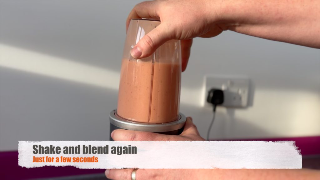 Shake and blend again