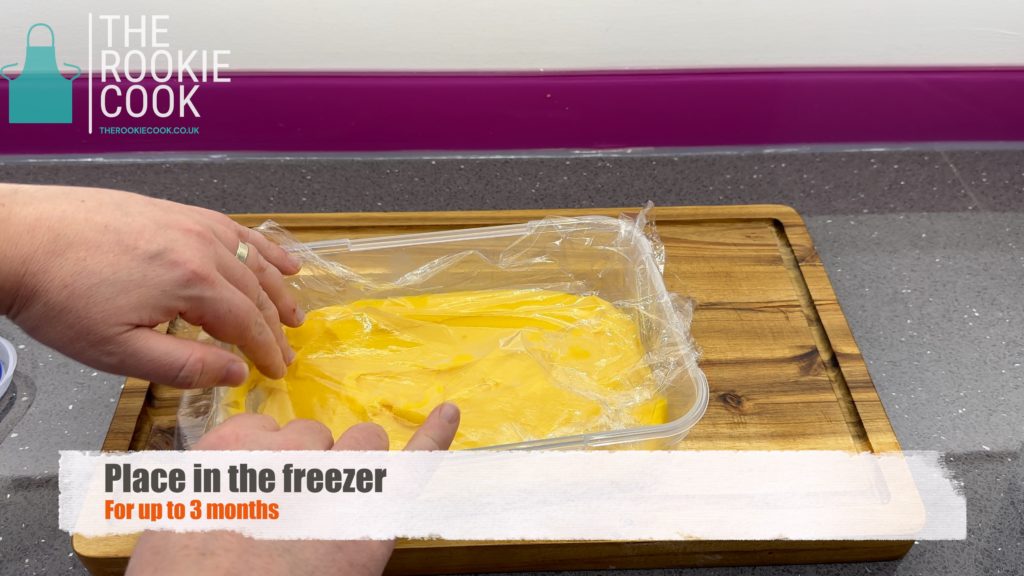 Once made, serve immediately or store in the freezer with plastic wrap